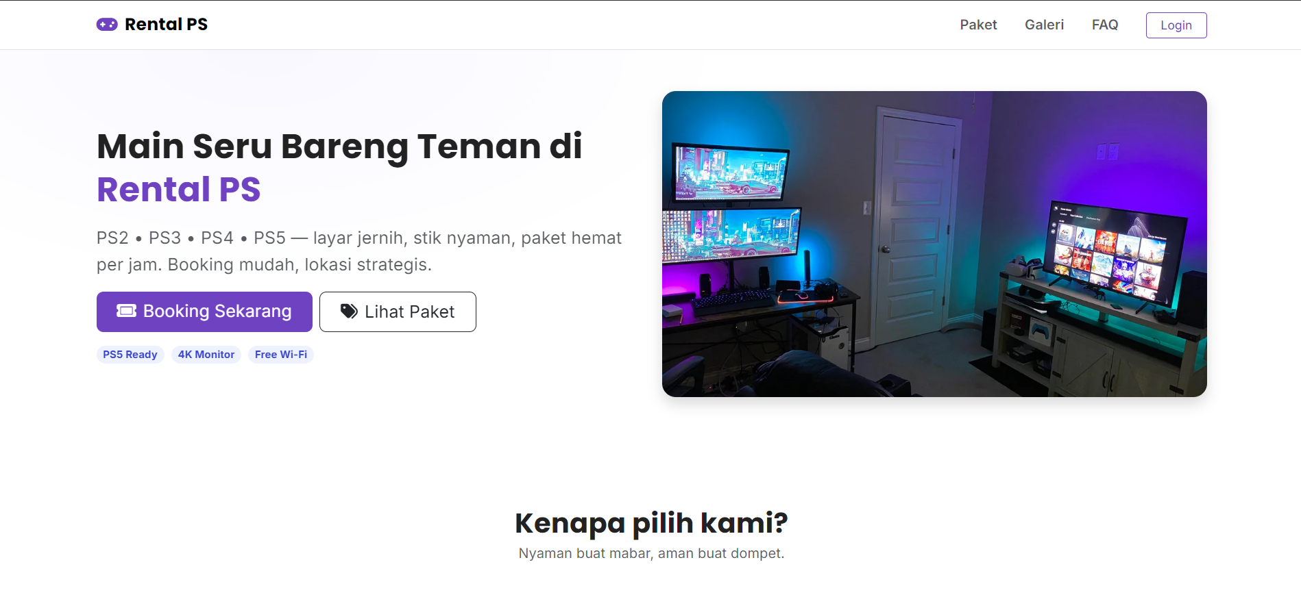 PlayStation Rental System